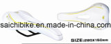 White Color Cover Bicycle Saddle with Hole (SC-SD-243A-1A)