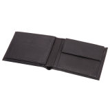 Black Leather Wallet (PU1392MO-N) -1