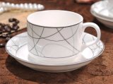 Classic Ceramic Coffee Cups with Saucer