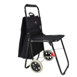 Shopping Carts with Seat Black Shopping Trolley
