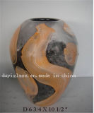 Brown Decoration Craft Blown Glass Vase