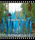 Beautiful Blue Blow Glass Sculpture for Decoration