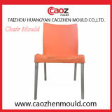Plastic Armless Chair Mould with Metal Leg