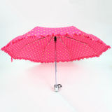 Print Fabric Auto Open and Close Umbrella for Girls