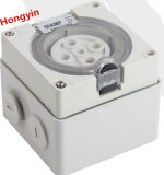 CE Approval 500V 50A 5pins IP66 Waterproof Industrial Socket Outlet