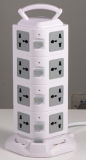 2500W 2.1A Vertical Electrical Switch Socket with CE Certificate (TD4U4)