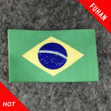 Garment Clothing Custom Brazil Flag Woven Label