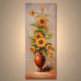 Handpainted Sunflower Oil Painting for Decoration