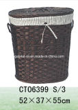 Laundry Basket with Lid and Handles(CT06399 S/3)