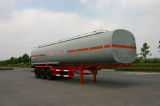 45500L Carbon Steel Q345 Tank Trailer for Chemical Fluid Delivery (HZZ9402GHY)