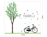 Ay941 Tree Bike Print Home Decoration PVC Decoration Wall Sticker