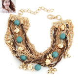 Acrylic Beads Gold Plating Chains Charms Bracelet