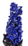 Natural Lapis Lazuli Dragon Carving #X79