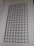 1' X 5' Gridwall Panel with Black Powder Coating