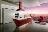 Oppein Red Lacquer Kitchen Cabinet - The Largest Cabinetry Manufacturer in Asia