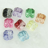 Multicolor Transparent Acrylic Buttons for Shirts Down Hole