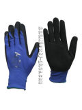 Breathable Foaming Latex Nylon Lining Glove