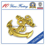 Gold Plating Hollow out Metal Badge for Sale
