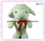 Plush Sheep Toy with Bow