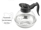 High Quality Glass Coffee Decanter with Stainless Steel Base (70918)