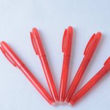 Red Transparent Pen Barrel Erasable Ball Pen
