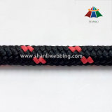 Custom 8mm Red and Black Striped PP Rope