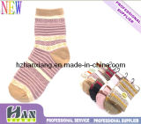 OEM Socks Exporter Custom Logo Cotton Lady Women'socks (hx-057)