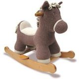 Plush Rocking Horse with PP and Wooden Base for Kids (GT-3)