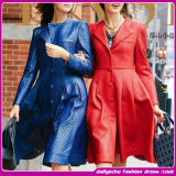 Latest Design Color Blocking Women Fashion Coats 2015 (s6961)