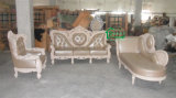 Wooden Leather Sofa for Living Room Furniture (YF-D986)