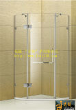 Feameless Diamond Tempered Glass Hinged Simple Small Shower Room (Y2863)