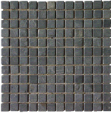 Black Slate Wall Panel Veneer Mosaic Culture Stones (HX009)