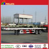 3 Axles 40ft Semi Container Flatbed Trailer
