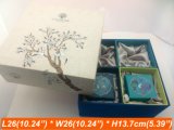 Linen Fabric Printing Colorful Boxes Gift Present Box