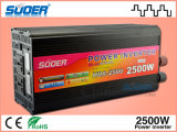 Suoer High Quality 2500W with Charger DC 24V to AC 220V Power Inverter (HDA-2500C)