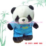 35cm Standing Simulation Plush Panda Toys (with coat)