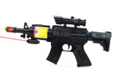 Kids Plastic Infrared Electric Gun Toy with Flashing