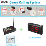 Restaurant Queue Call System with Number Display and Transmitter Keyboard
