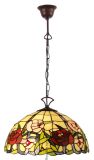 Rose Tiffany Pendant Lamp Stained Glass Pendant Light Decorative Lighting Fixture Illumination
