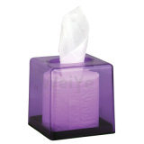 PS Tissue Box with Square Box (WY6001 Transparent Purple)