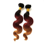 100%Virgin Ombre Peruvian 3tone Color Human Hair Weave