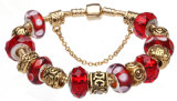 Valentine's Day Gifts Fashion European Gold Plated Red Charm Beads Bracelets Jewelry Jewellery