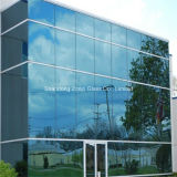 8mm Ocean Blue Reflective Glass for Construction Curtain Wall