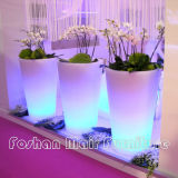 Garden LED Vase/Planter, Outdoor LED Lighting Plant Pot, Garden Growing Flower Pot,