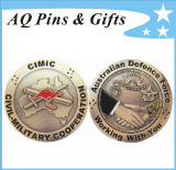 Military Coin in Antique Plating