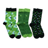 Fashion Designed Polyester Men Socks with Fancy Color Ms-75