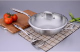18/10 Stainless Steel Cookware Chinese Cooking Wok Frying Pan (QW-WO32-10)