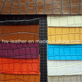 Crocodile PU Leather for Boots Hw-1457