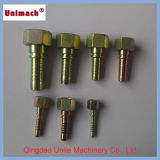 White or Yellow Zinc-Plated Hose Fitting