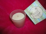 Coconut Papaya Scented Candle in a Glass Holder
